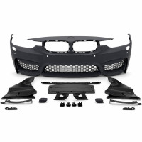 Front Bumper for BMW 3 Series F30/F31 (2011–2019) M3 Look with Parking Sensor Openings