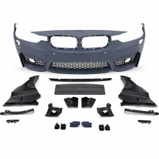 Front Bumper for BMW 3 Series F30/F31 (2011–2019) M3 Look with Parking Sensor and Fog Light Openings