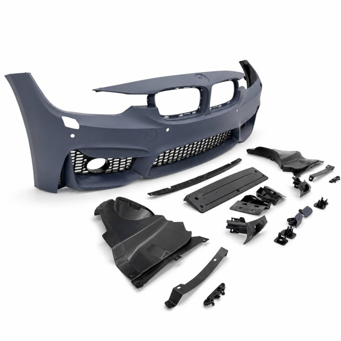 Передній бампер BMW 3-Series F30/F31 (2011-2019) M3-Look з отворами під парктроніки та під туманки 
