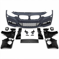 Front Bumper M-Tech Style for BMW 3-Series F30/F31 (2011–2019) with Parking Sensor Holes and Fog Lights