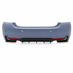Задній бампер BMW 4-Series F32 F33 F36 (2014-2020) у стилі М Пакет m tech m-package з дифузором O-O
