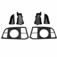 Lower Front Bumper Mesh Grilles with Fog Light Cutouts for BMW 5 Series F10/F11 (2013–2017)