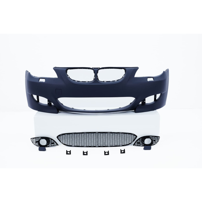 Front bumper BMW 5-Series E60/E61 (2003-2010) in M5-Look style with fog grilles