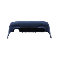 Rear bumper BMW 5-Series E60 (2003-2010) in M5-Look style with a diffuser for one exhaust outlet on the left side, without PDC cutouts, with marking inside for PDC
