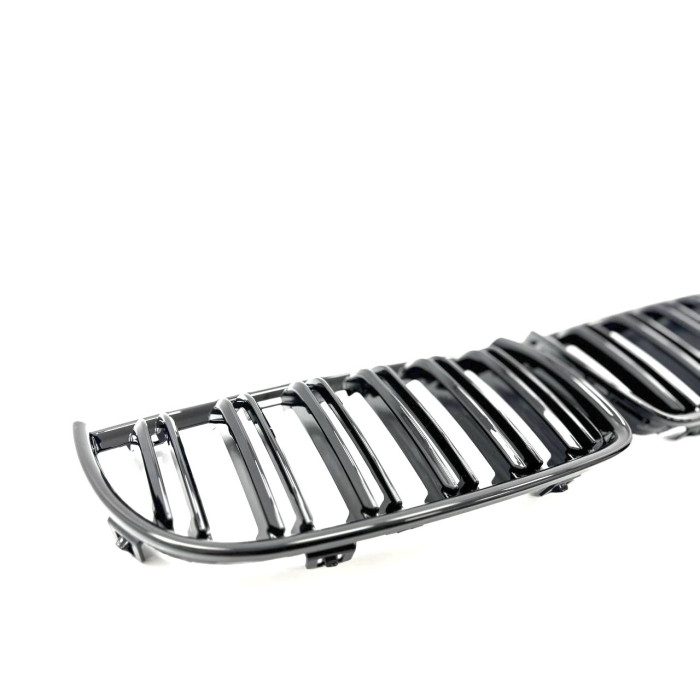Radiator Grilles (Nostrils) BMW 3-Series E90 E91 (2005-2008) (Gloss Black/Double)