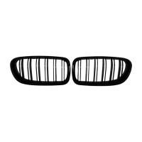 Radiator Grilles (Nostrils) BMW 5-Series F10 F11 (Gloss Black/Double)