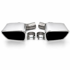 Насадки на вихлоп BMW X5 F15 2013-2018р.в стилі M-Performance Silver