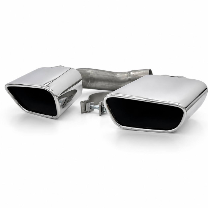 Насадки на вихлоп BMW X5 F15 2013-2018р.в стилі M-Performance Silver