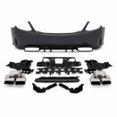 Rear Bumper Assembly for Mercedes-Benz C-Class W205, C63 AMG Style (2018–2021)